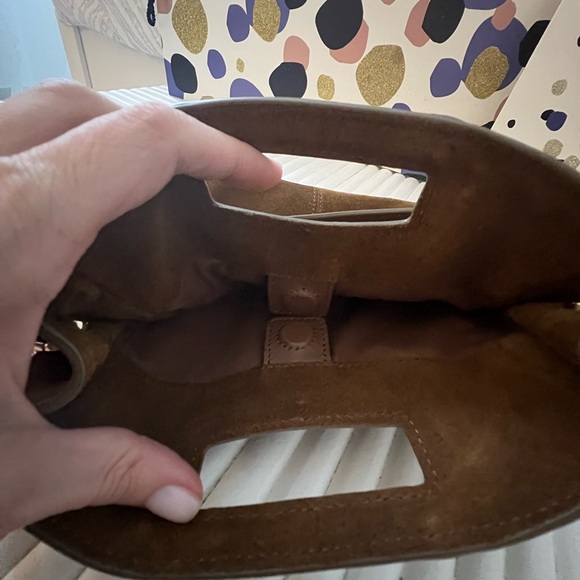 Maje brown suede signature bag - Picture 6 of 8